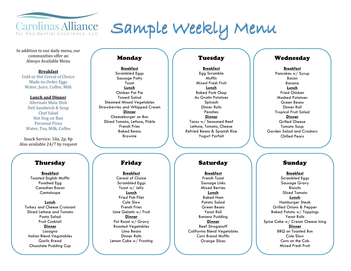 Dining Tabor Commons Assisted Living